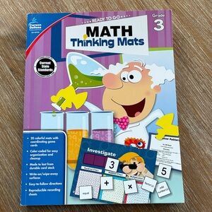 New Carson Dellosa Math Thinking Mats — Purple and Blue Grade 3 Learning Set